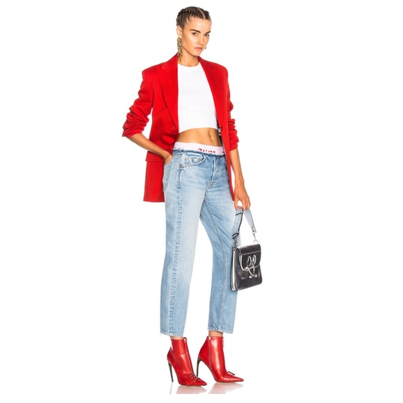 NWT GRLFRND Turner Baggy Boy in All The Rage Jean - Picture 6 of 8